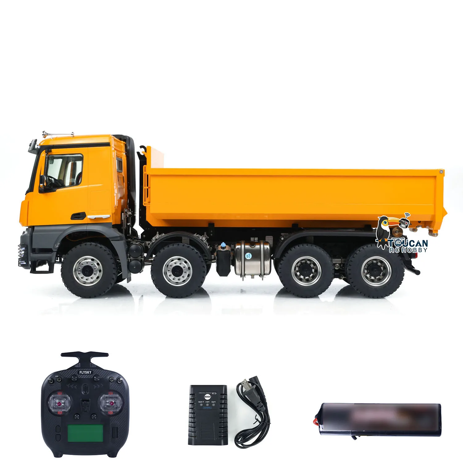 Toys Kabolite K3365 8X8 1/14 RC Hydraulic Dump Truck RTR Remote Control Painted Finished Tipper Vehicle Cars Model for Boys 3