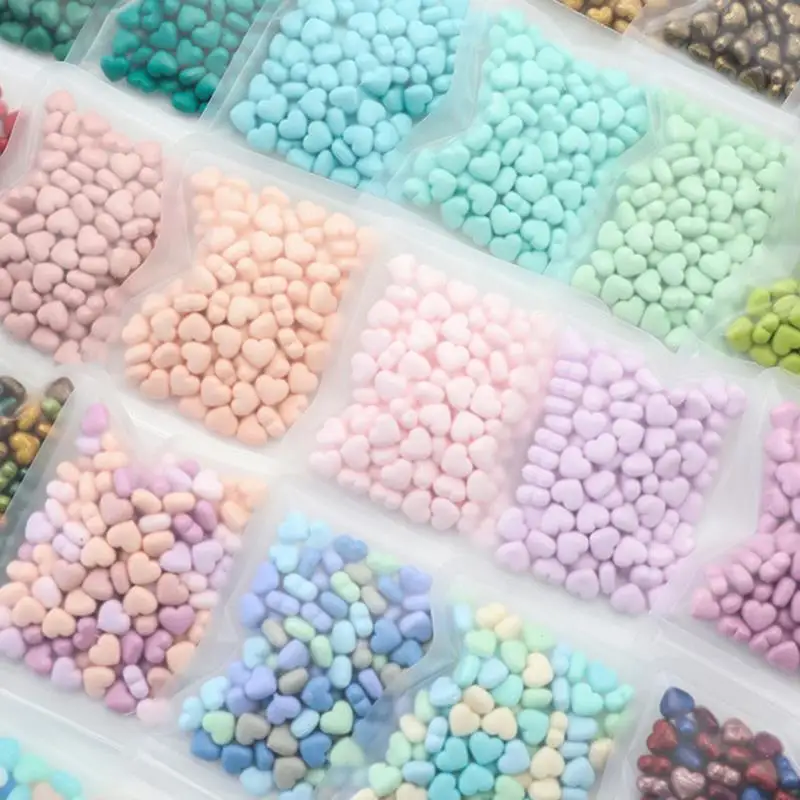 100StckBeutelPerlglanzFeuerlackStempelWachsHerzpolarisierte