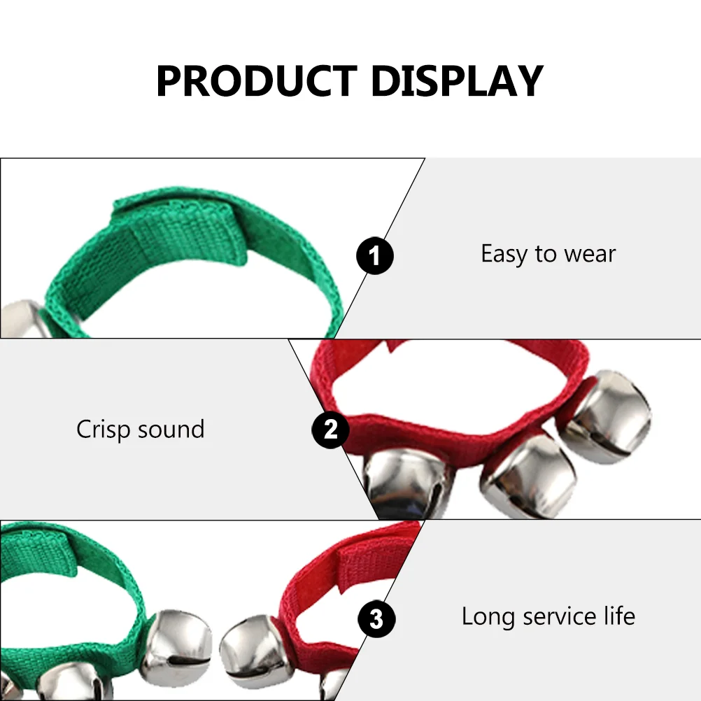 20 Pcs Hand Chain The Bell Party Jingle Bracelets Handheld Wrist Bells Practical Decor Baby