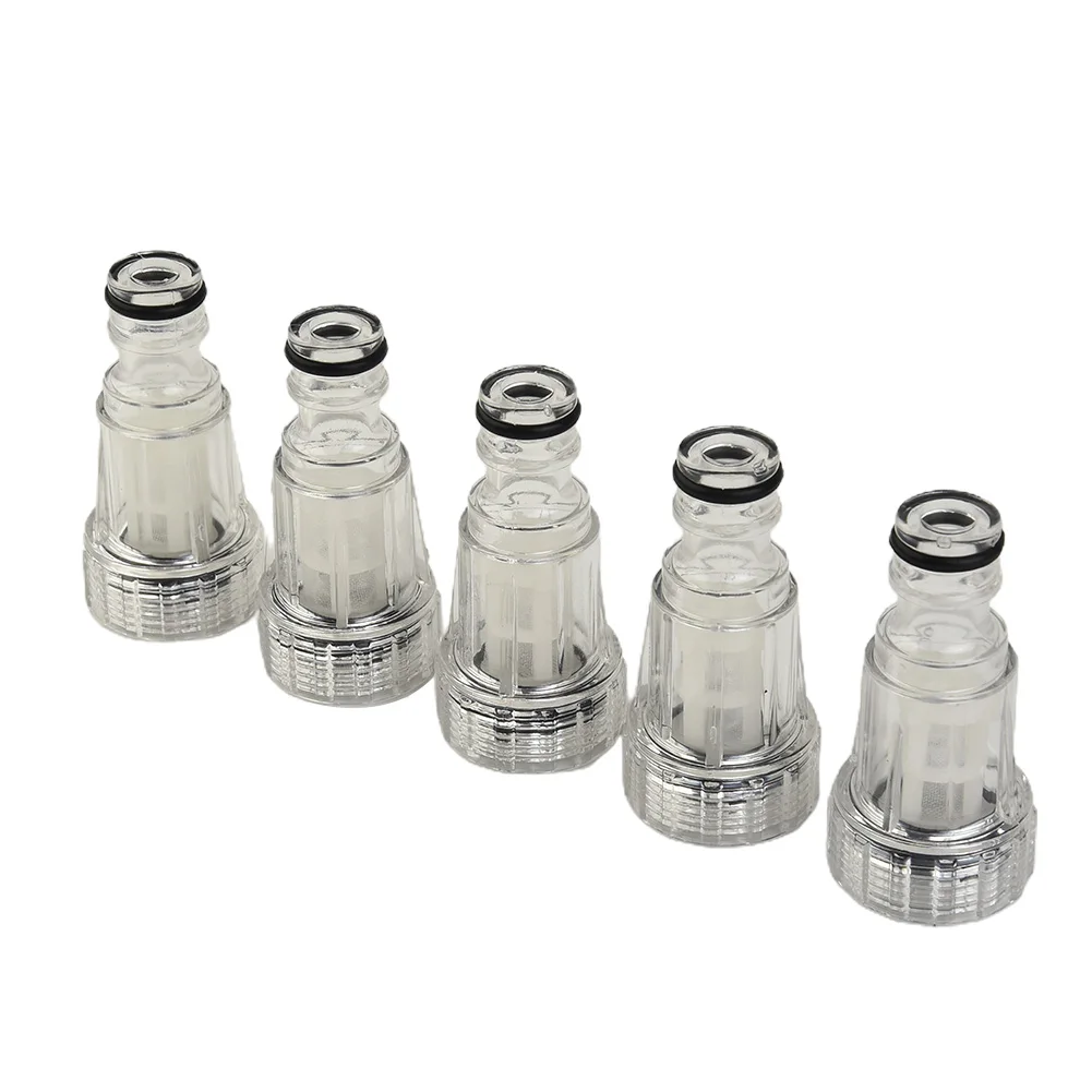

5pcs Cars Clean Machine Water Filter 175PSI High Pressure Washer Connection For Karcher K2-K7 Series Pressure Washers Garden