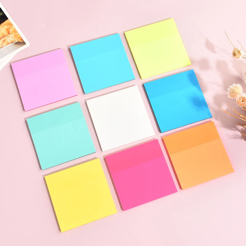 

50/100 Sheets Transparent Waterproof Posted It Sticky Note Pads Notepads Posits for School Stationery Office Supplies