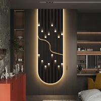Modern Luxury LED Wall Lamp Fixture Home Decoration Abstract Mural Light Corridor Living Room Lustre High-end Hanging Painting 2
