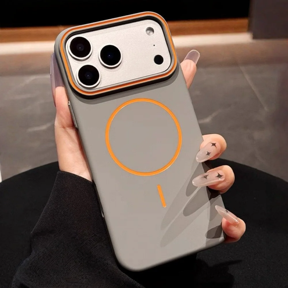 Luxury Matte Soft Magnetic Case with Wireless Charging Compatibility