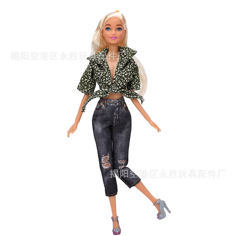 Nueva ropa para muñeca caliente adecuada para muñeca Barbie de 30cm, accesorios para muñeca BJD, juguete para muñeca con bisagra DIY para niña