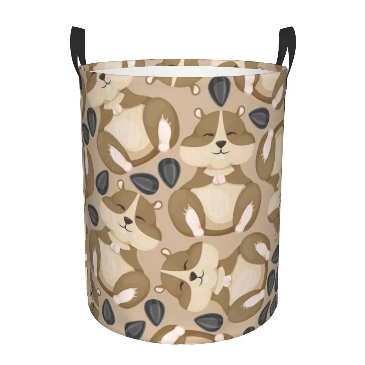 더러운 옷용 접이식 세탁 바구니, 재미있는 햄스터, 해바라기 씨앗 보관 햄퍼, 어린이 아기 홈 오거나이저  Best5