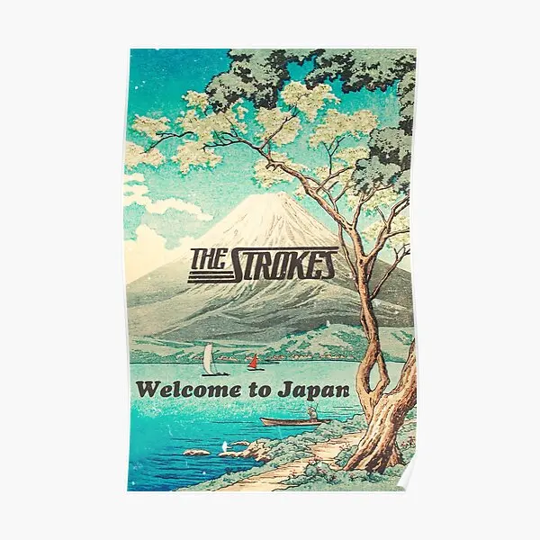 

Welcome To Japan Strokes Poster Painting Art Home Room Print Picture Funny Vintage Decoration Wall Modern Mural Decor No Frame