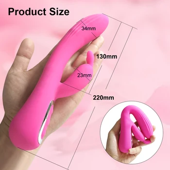 Powerful G Spot Rabbit Vibrator Female Dildo for Women Clitoris Stimulation Male Masturbator Erotic Goods Sex Toys for Adults 18 4