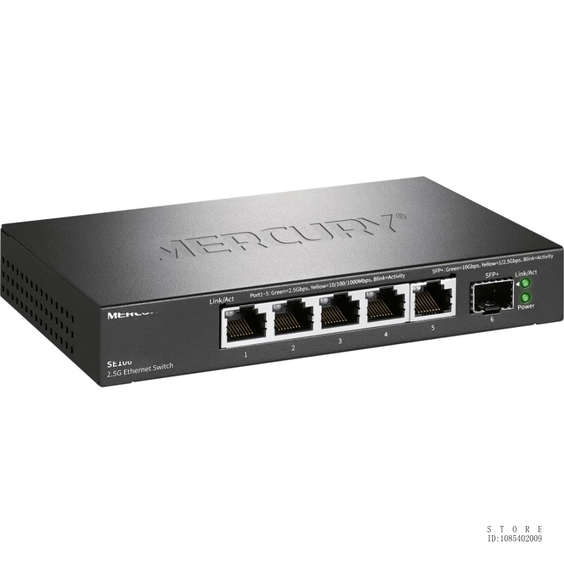 MERCURY 5 포트 2.5G 스위치, 2500mbps Rj45, 5 * 2.5GE + 1 * SFP + 포트, 네트워크 허브 및 스플리터, 플러그 앤 플레이, 10g Sfp 스위치, SE106