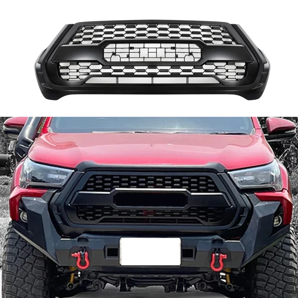 ModifiedNewForHiluxFrontGrillForHiluxRevo2021ABSGrillAuto