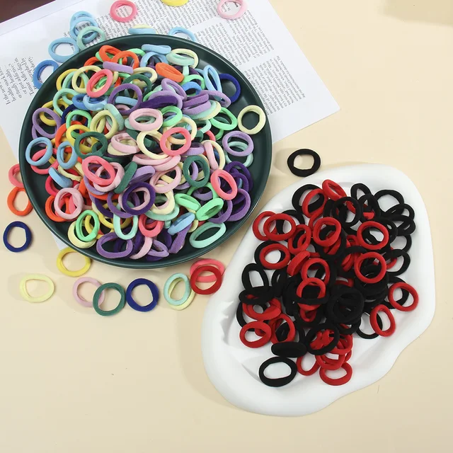 20/50pcs Kids Elastic Hair Bands Girls Sweets Scrunchie Rubber Band