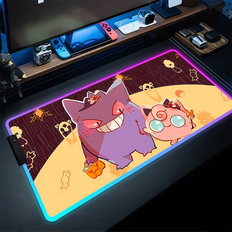 Mouse Pad,RGB Non-Slip Rubber Edge locking Pok&eacute;mon Mouse Pad Game Play Mat Notebook Computer Coaster