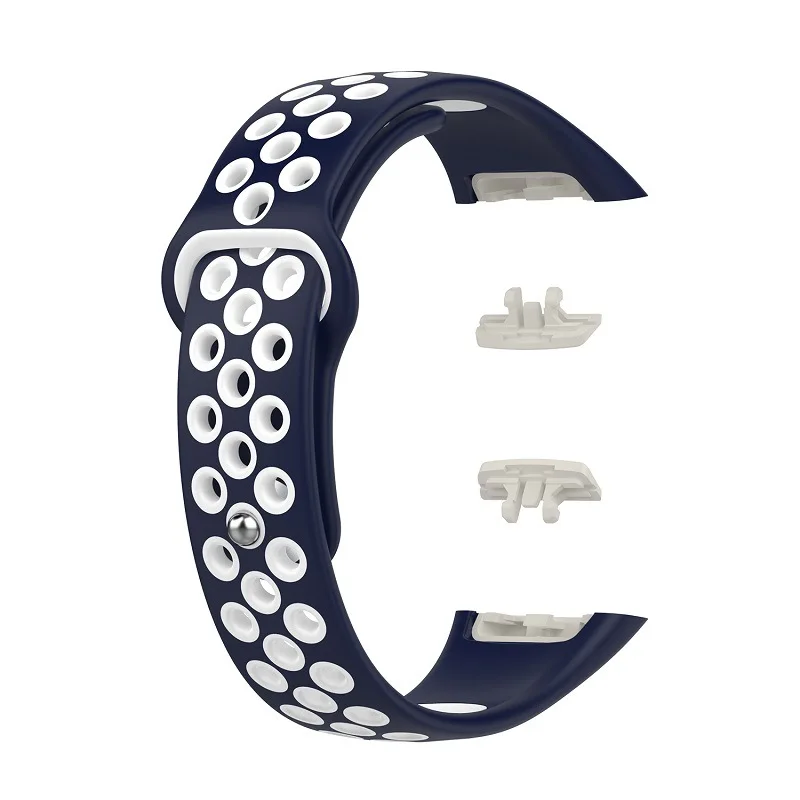 20 Colors Silicone Strap for Huawei Band 6/Honor Band 6 Breathable Replacement Double Color Bracelet for Huawei Band6 Strap 