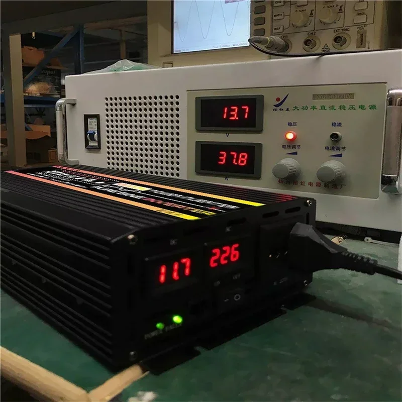 12000W 10000W Pure Sine Wave Solar Inverter 12V 24V TO 220V Voltage Converter Power Transformer Power Inverter for Car Home