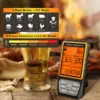328ft Wireless Meat Thermometer for Grilling Smoker BBQ Oven Digital Food Kitchen Thermometer with 4 Probes Timer Alarm Gift New 2