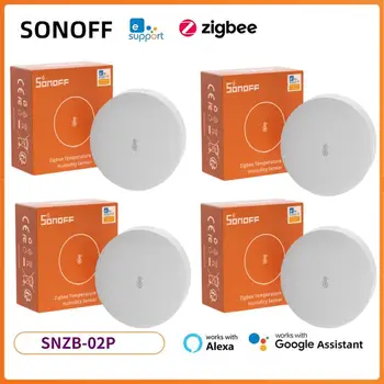 SONOFF SNZB-02P Zigbee Temperature And Humidity Sensor Smart Home Thermometer Detector Via Ewelink Alexa Google Home Smartthings 1