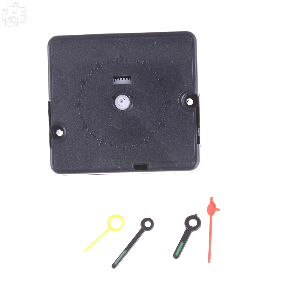 Black hands Kit Quartz Alarm Clock Movement Mechanism DIY Replacement Part 4