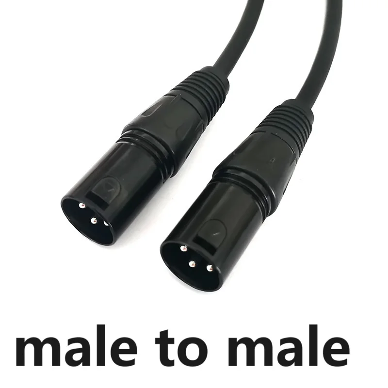 Premium Shielded XLR Audio Cable - High-Purity OFC, Male to Female, Various Lengths