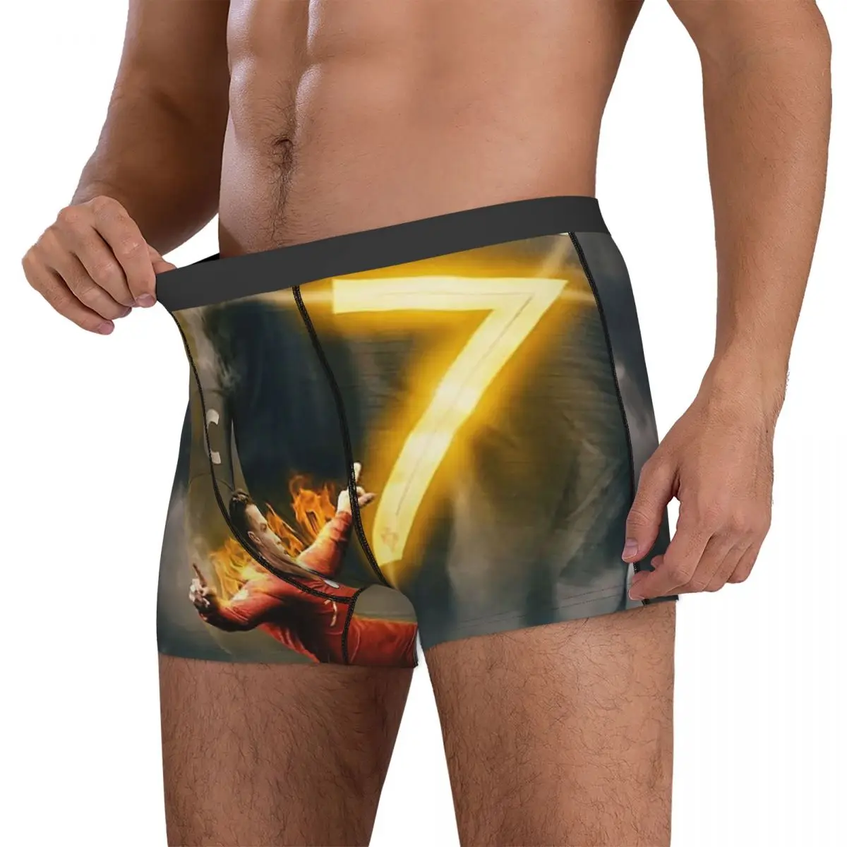 Boxer Underpants Art CR7 Wallpaper Panties Men's Ventilate