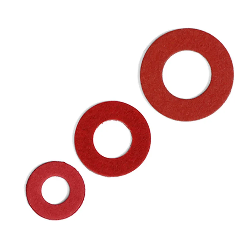 20/50/100pcs M2 M2.5 M3 M3.5 M4 M5 M6 M7 M8 M10 M12 Insulation Plain Gasket Ring Red Steel Paper Fiber Insulating Flat Washer stainless steel washers,washer gasket set,washer gasket,carbon steel washers,silicone o ring washer,retaining ring washer,washer seal set,rubber washer