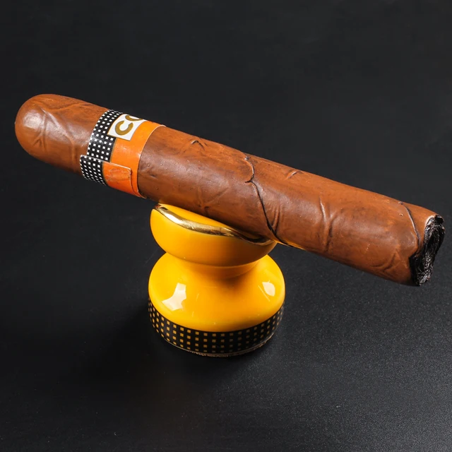 Ceramic Cigar Stand Rack Travel Cigar Ashtray Holder Pocket Mini Cigarette Cigar Rack Ashtray Holder Smoking Accessories - Image 3