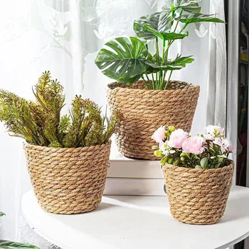 Seagrass Woven Plant Pot Basket 1