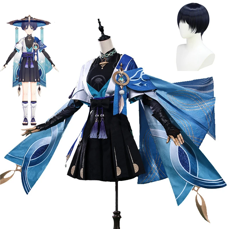 Adulte Genshin Impact Wanderer Manteau Cosplay Costume Carnaval