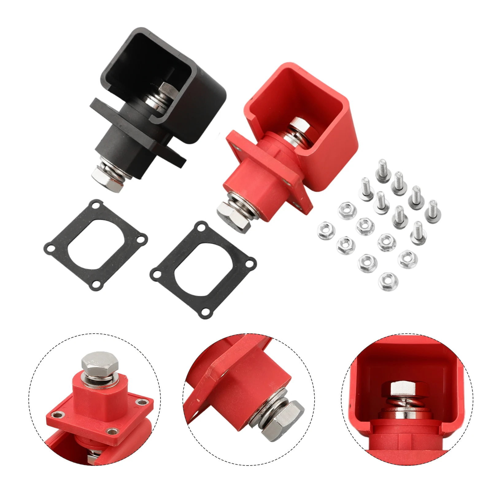 Description Picture 2 of item2pcs Wall-mounted 300A High Current Energy Storage Terminal Battery Connector Terminal Block  Battery Connectors Accessories
