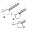 10 Packs Spring Hooks for Rabbit Cage Spring Latch Door Cage Accessories Wire Cage Clips Snap Hooks Multifunctional 3 Sizes 4
