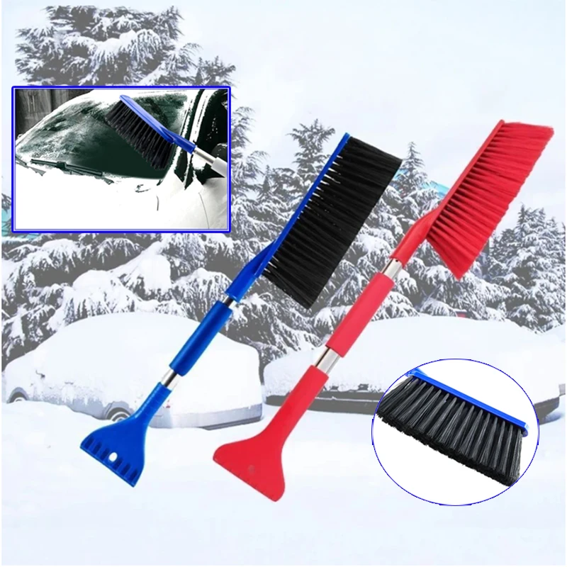 2-in-1 Brush & Scrape Dual Purpose Car Detachable Snow Shovel Windshield Cleaning & Scraping Tool Winter De-Icing Broom windshield shovel,snow shovel,windshield deicing instrument,car snow brush,snow ice scraper