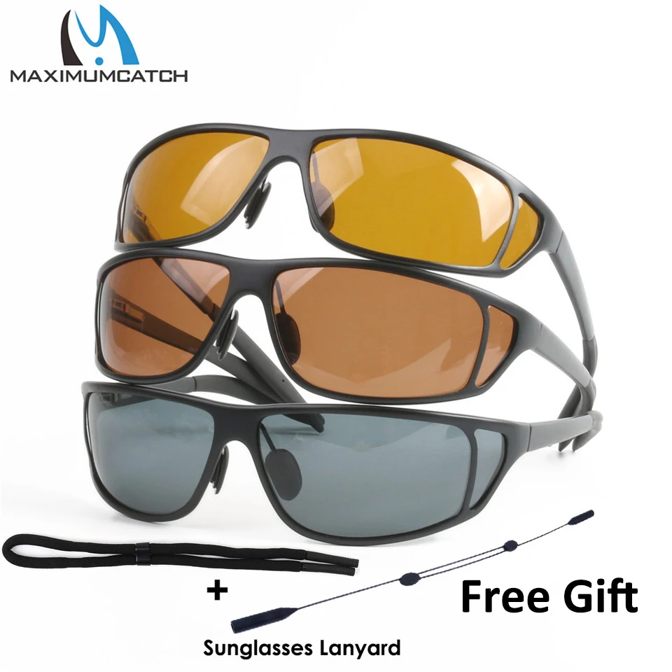 Maximumcatch Titanium Metal Frame Fly Fishing Polarized Sunglasses Gray