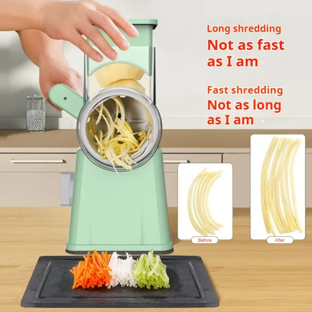 Premium Multi-Purpose Vegetable Chopper-Slices, grinds, chops and julienne fruits without much effort-Includes container,