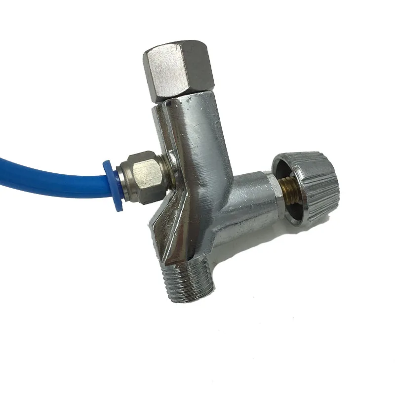 1184 compressed air spray can double action airbrush gun dual nozzle spray gun for car painting chrome spray plating 5