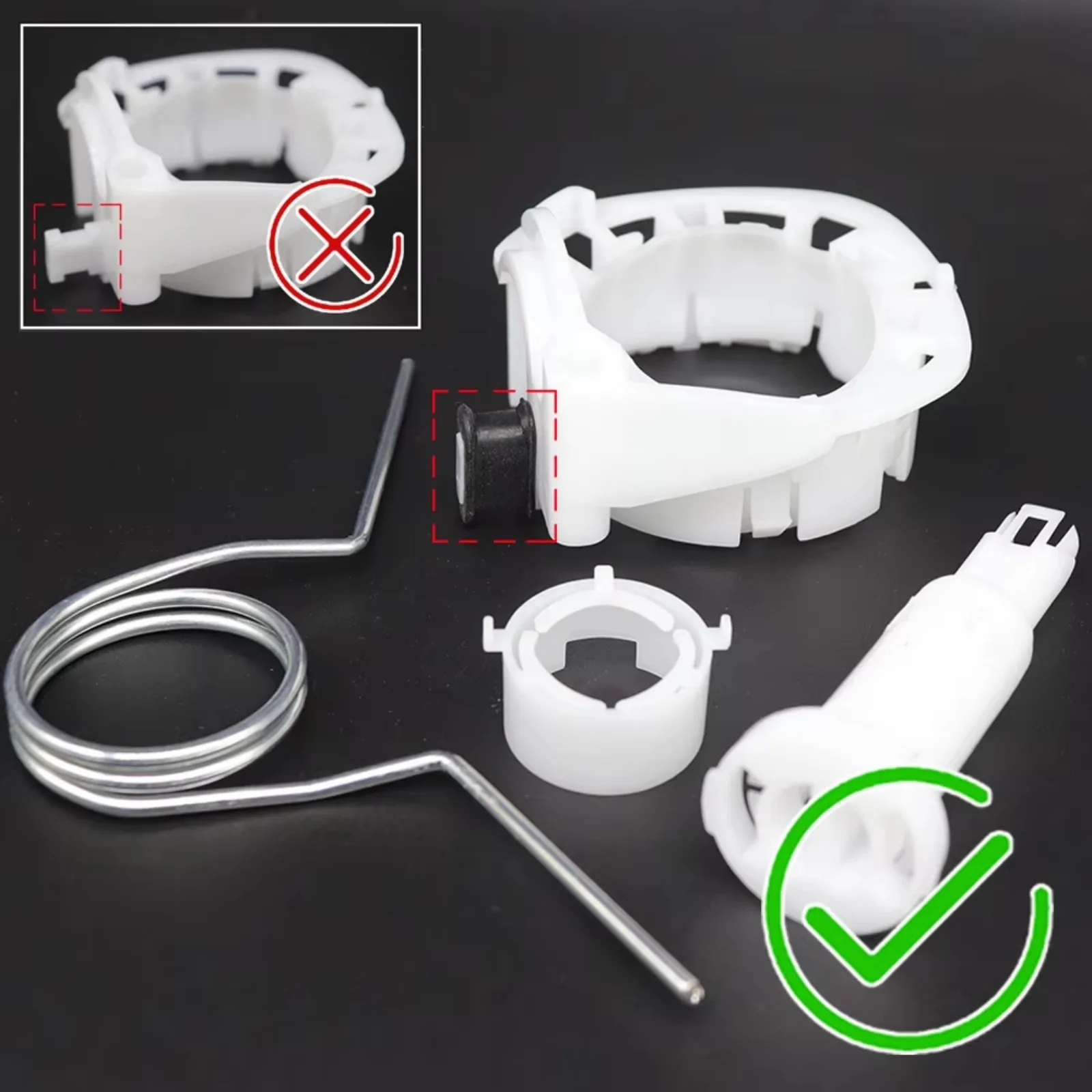 For VW Polo Seat Ibiza Toledo KG3 Audi A1 Upgrade Manual Gear Box Shift Lever Selector Socket Spring Bearing Shell Bushing Set