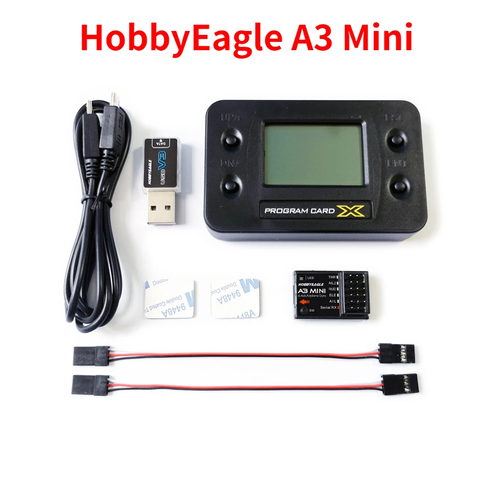 ラジコン　飛行機用ジャイロ　EAGLE A3 SUPER　予備ジャイロ付き HobbyEagle A3 ミニ 6 軸ジャイロスタビライザーシステム 32