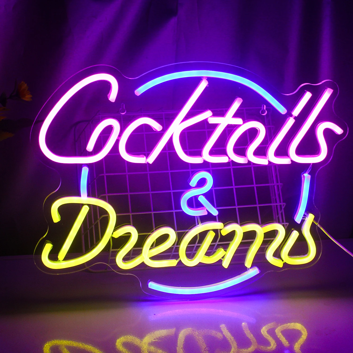 Cocktail Neon Led Sign Cocktail Insegne Al Neon Per La Decorazione Della Parete Con Alimentazione Usb Per Party Beer Bar Club Man Cave Restaurant Shop
