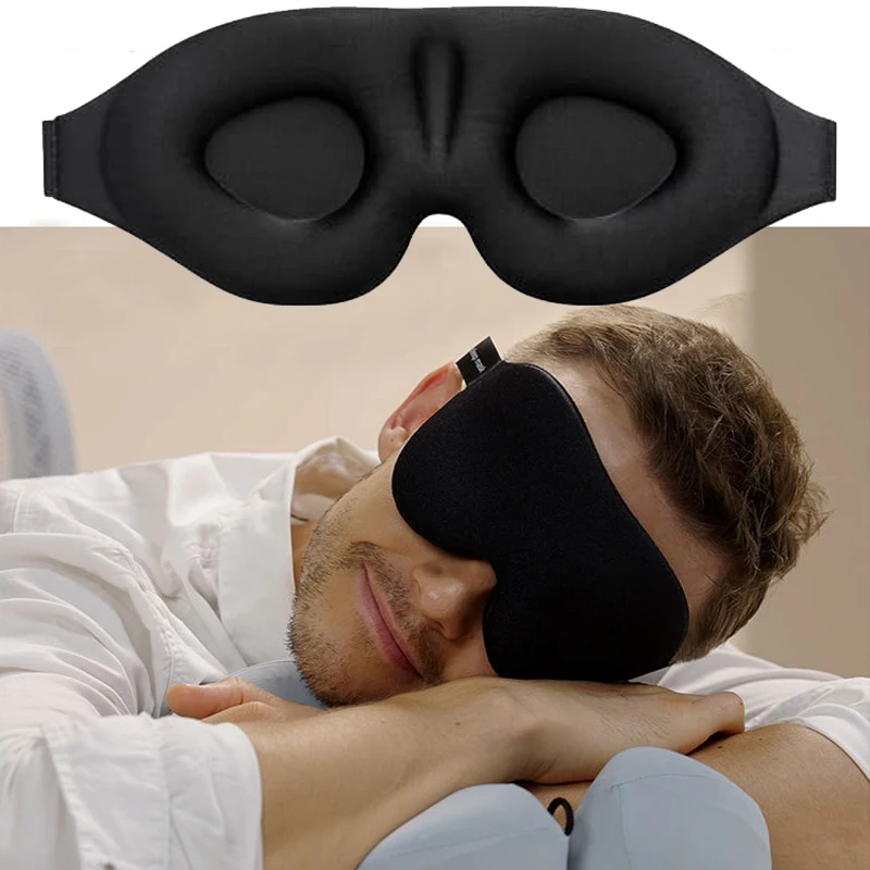 3D Sleeping Mask Block Out Light Sleep Mask For Eyes Soft Sleeping Aid Eye Mask for Travel Eyeshade Night Breathable Slaapmasker