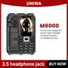 UNIWA M6000 2G Feature Phone Power Bank 2.3Inch FM Radio MP3 Voice Record Torch Cheap Mobile Phone English Keys Button Cellphone 1