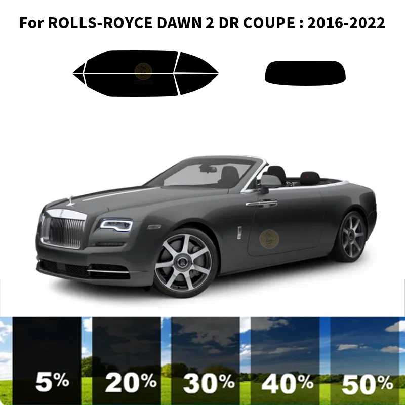 

Precut nanoceramics car UV Window Tint Kit Automotive Window Film For ROLLS-ROYCE DAWN 2 DR COUPE 2016-2022