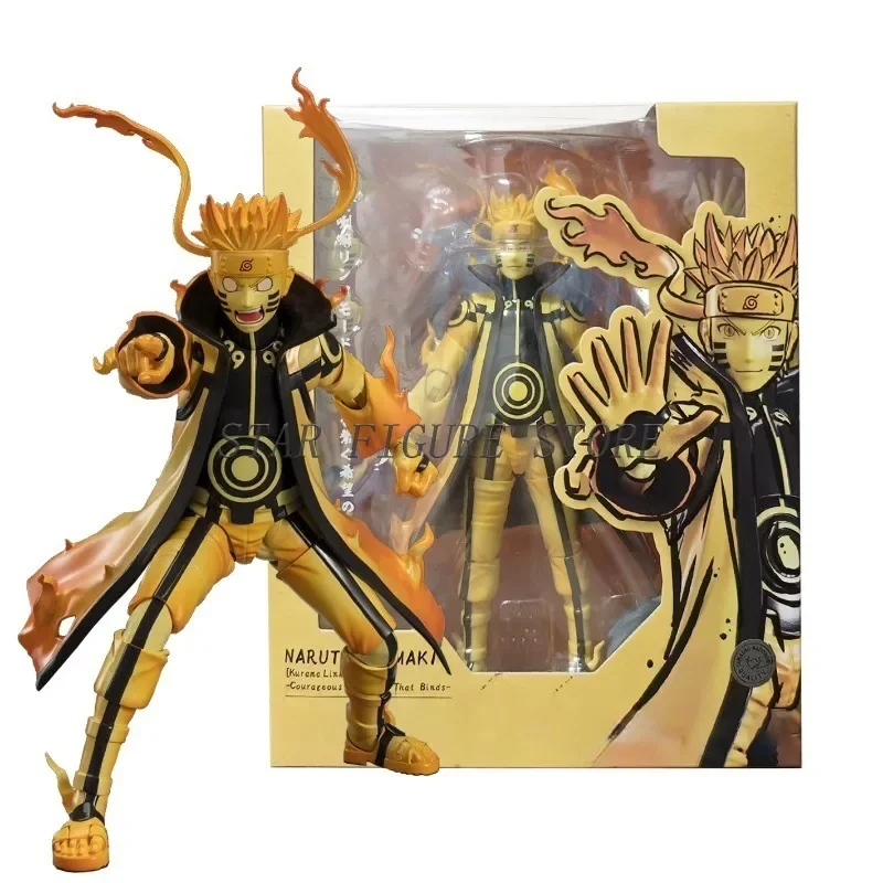 Anime Shf Uzumaki Naruto Action Figure Naruto Kurama Link Mode