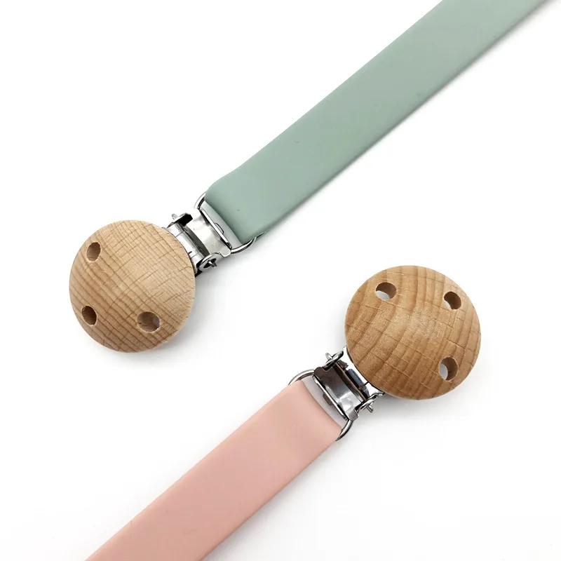 Baby Anti-drop Chain Pacifier Clips Silicone Beads Infant Nipple Appease Soother Chain Clips Dummy Holder Nipple Clip