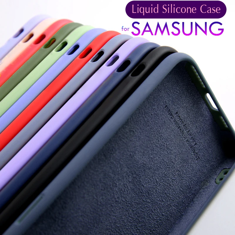 Tanie Miękkie płynnego silikonu pokrywy skrzynka dla Samsung Galaxy M12 A22 A22s A32