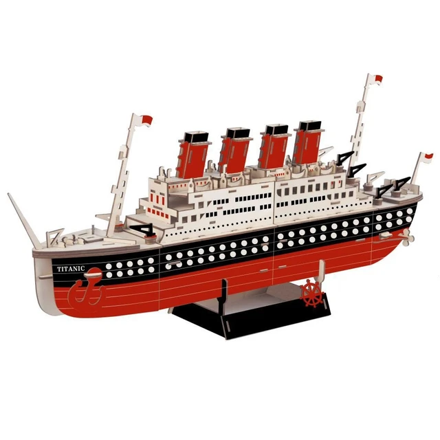 RMS Titanic Ship Boat 3D Puzzle in legno modello di costruzione giocattolo  taglio Laser legno Build Woodcraft Construction Kit regalo di compleanno 1