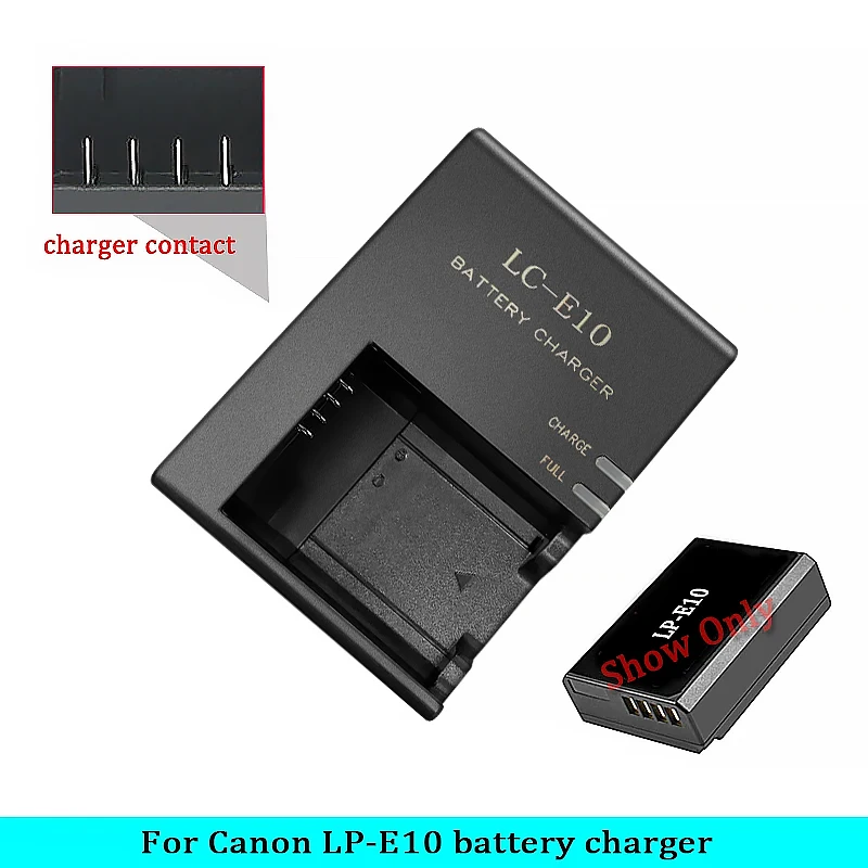 Chargeur Rapide LC-E10 Pour Batteries Canon LP-E10 - Compatible Avec 1100D, 1200D, Rebel T3/T5/T6, Etc.