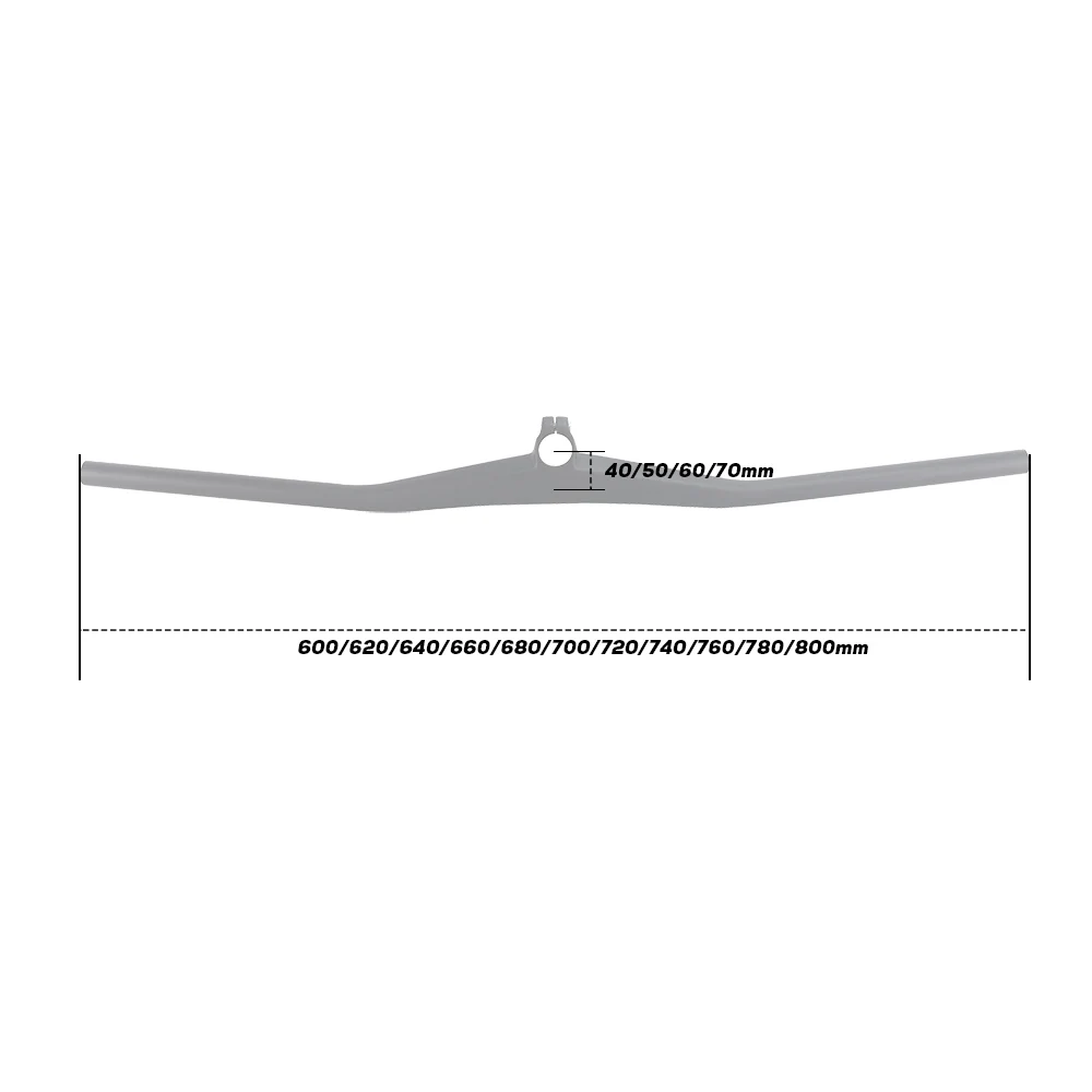 Carbon fiber integrated mountain bike handlebar stand pipe 2 degrees 40/50/60/70mm HB110 parts
