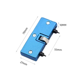 Versatile Watch Repair Tool Set with Adjustable Back Case Opener and Holder (1 blue)