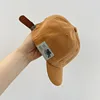 Adjustable Strap Kids Baby Hat Suede Multipurpose Leather Label Casual Baseball Hat Children's Hats Caps 5