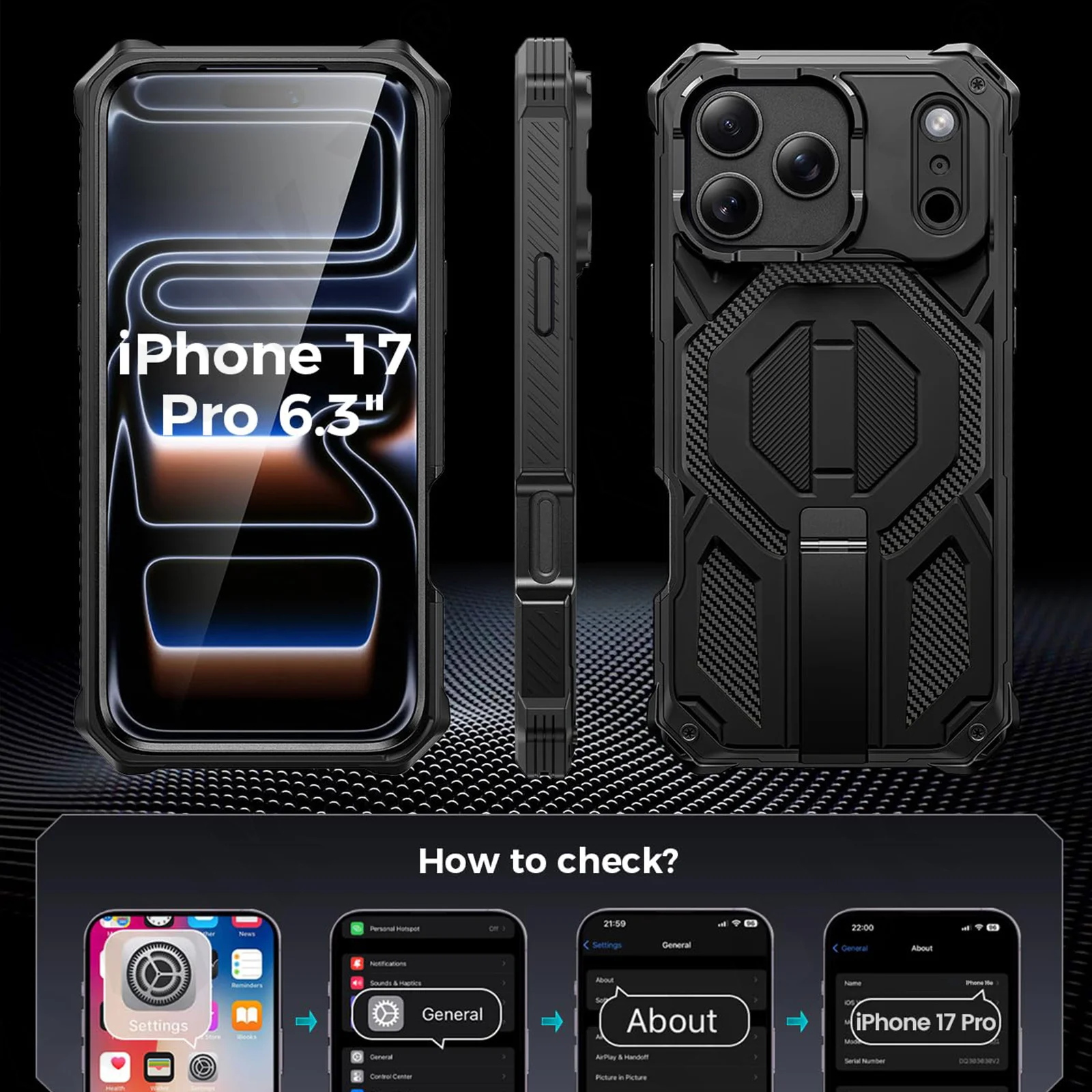 Ultimate Shockproof Phone Case - Full Protection Cover with Durable PC & TPU Materials