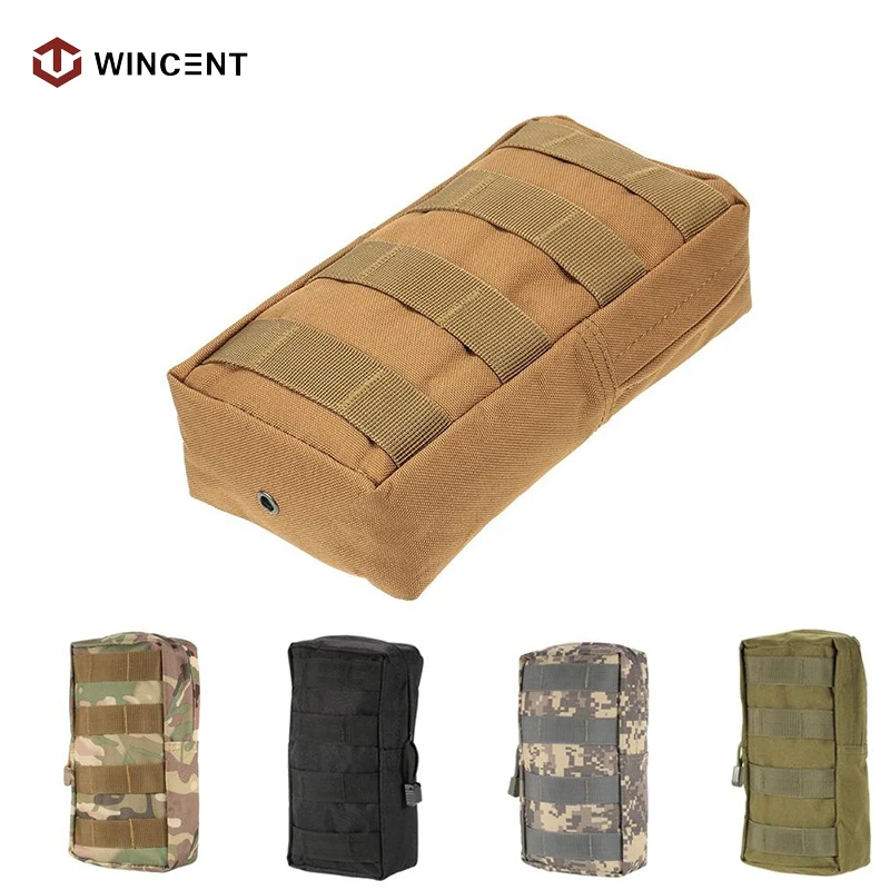 

Tactical Pouch Molle System for Hunting Accessories Bullet Storage for Range Shooting Pistol Holster Zipper Open Camouflage
