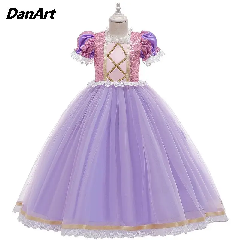 

Girls Princess Clothing Children's Cosplay Costume Party Prom Gown Dress Kids Birthday Party Outfit Stage Performance Clothes