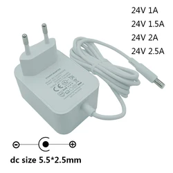 High - Efficiency 24V DC Power Supply - Adjustable Amp Options - 24V2A(48W) (EU plug)